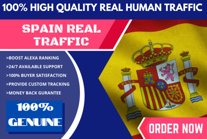 Gig Preview - Send keyword target spain website traffic with low bounce rate