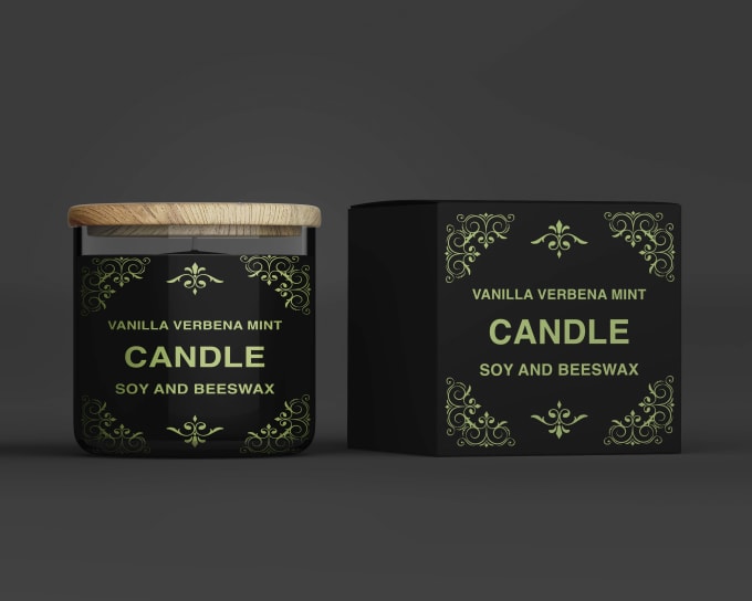 Gig Preview - Do candle label design, product label design and candle box