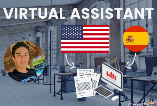 Gig Preview - Be your virtual assistant in english or spanish