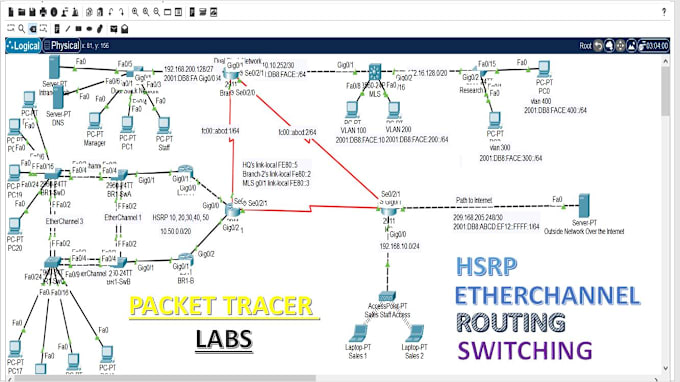 Gig Preview - Do network projects on packet tracer, netlab and capstone