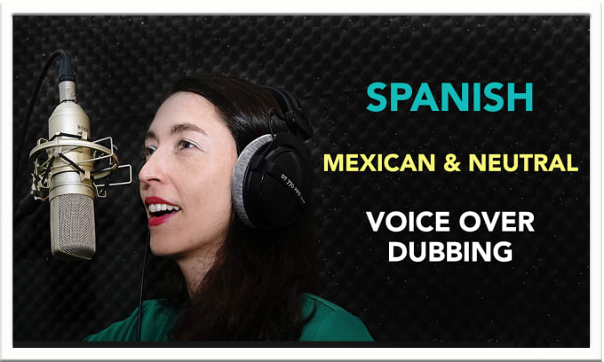 Gig Preview - Record a mexican and neutral spanish female voice over