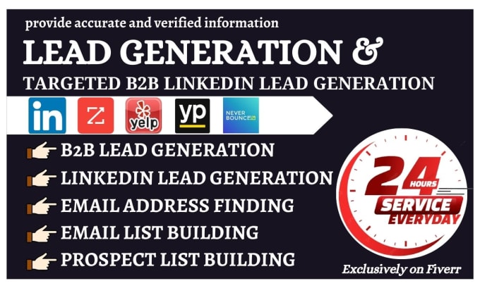 Bestseller - provide b2b lead generation and find email address