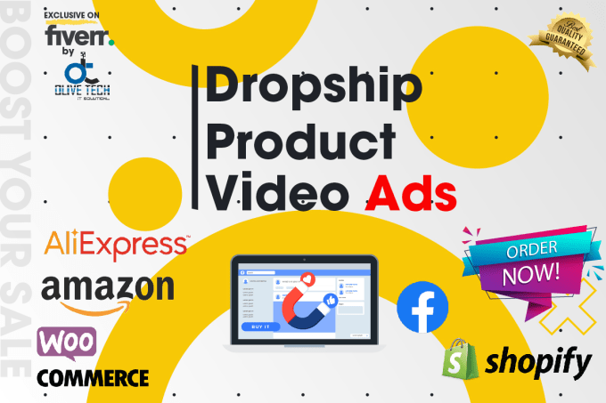 Gig Preview - Make dropshipping ads and product video for shopify ,facebook, amazon