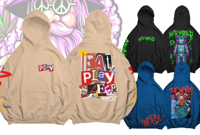 Gig Preview - Do custom hoodie design or clothing design