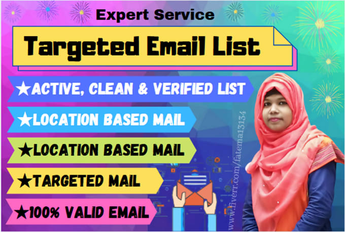 Gig Preview - Collect niche targeted email list clean and verified