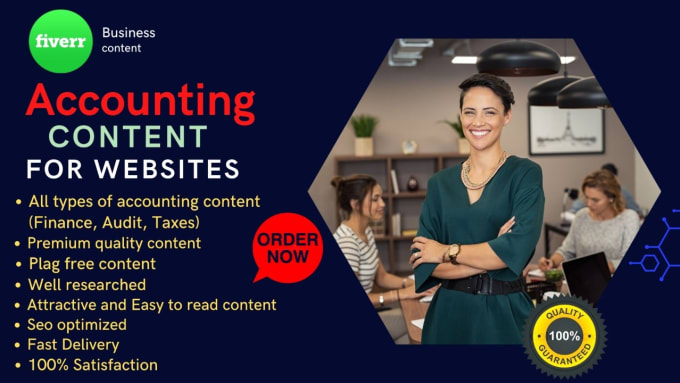 Gig Preview - Create accounting content for your website