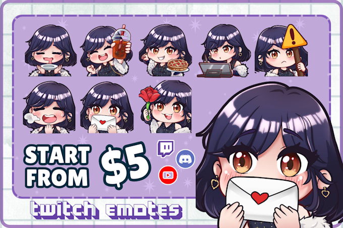 Gig Preview - Create twitch animated emote for vtuber, streamer, kick