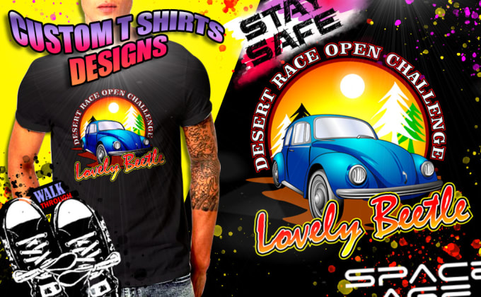 Gig Preview - Make an attractive custom graphic t shirt design and illustration