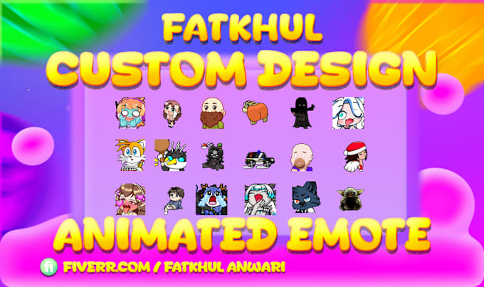 Gig Preview - Create custom made animated emote for twitch or discord