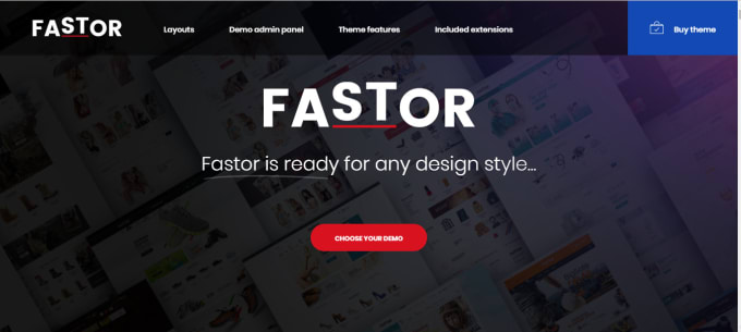 Gig Preview - Make your ecommerce website with fastor theme demo