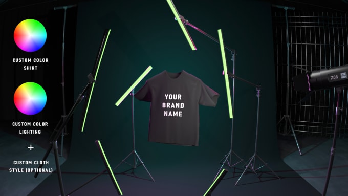 Gig Preview - Create a 3d motion mockup for clothing brand