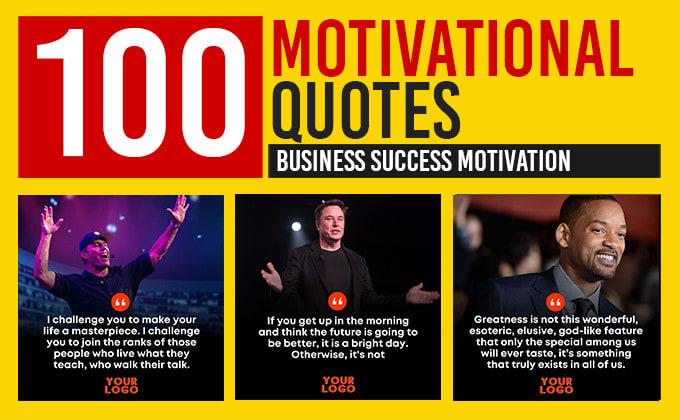 Gig Preview - Create 100 business motivational quotes