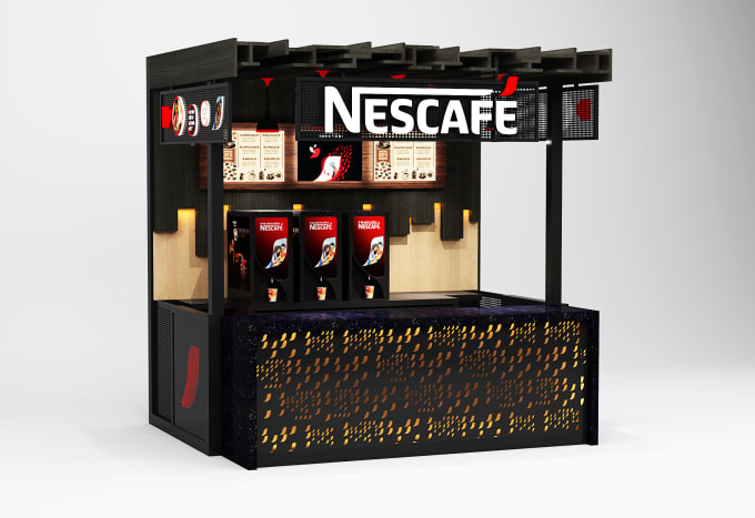 Gig Preview - Design a 3d vending machine or trade booth