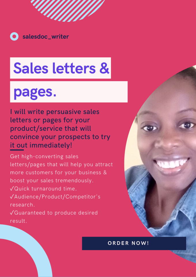 Gig Preview - Write persuasive sales copy to get people to buy immediately