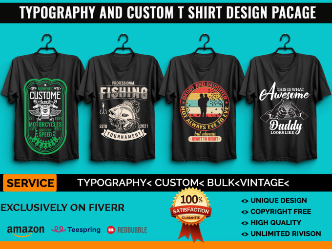 Gig Preview - T shirt design trendy t shirt and custom t shirt design within 24