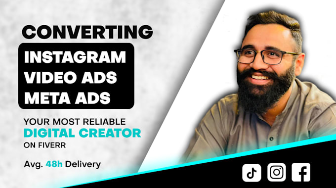 Gig Preview - Be your instagram video ad creator for product video ads