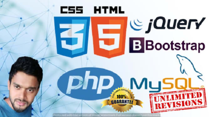 Gig Preview - Do php mysql javascript css html web apps professionally