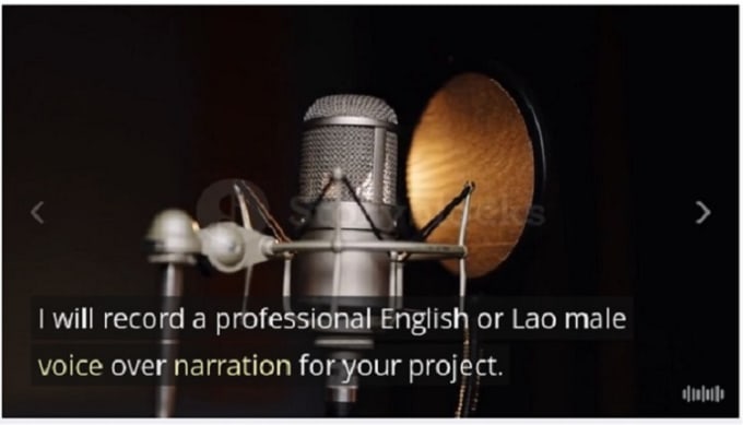 Gig Preview - Record a professional english or lao male voice over narration