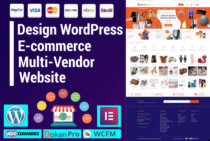 Gig Preview - Create a multi vendor wordpress marketplace website