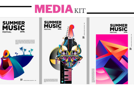 Gig Preview - Design a media kit, press kit for influencers, bloggers, brands