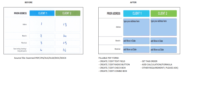 Gig Preview - Create pdf fillable form with save or print button