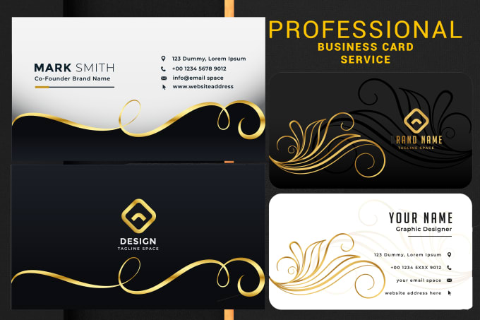 Gig Preview - Do professional business card design services