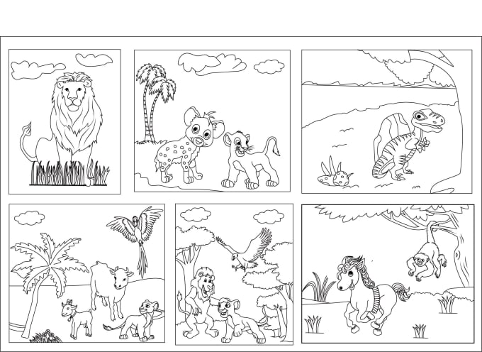 Gig Preview - Make amazing coloring book page for children and adults