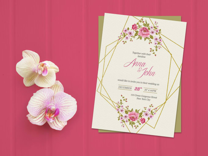 Gig Preview - Design wedding, invitation, event, birthday cards