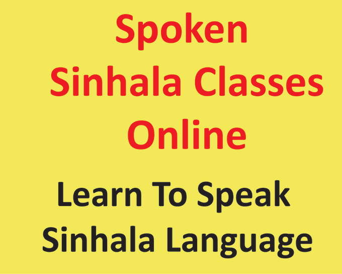 Gig Preview - Teach you to speak sinhala language