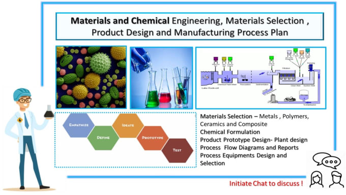 Gig Preview - Do chemical and materials engineering process design problems and projects