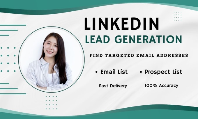 Gig Preview - Targeted b2b linkedin lead generation and  find email address