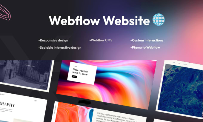 Gig Preview - Design or redesign webflow websites or convert figma to webflow website