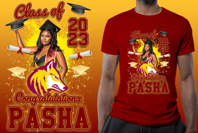 Gig Preview - Design awesome graduation t shirt design for graduation party