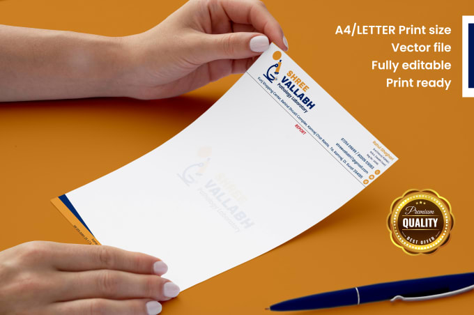 Gig Preview - Design custom professional letterhead in 2 hours