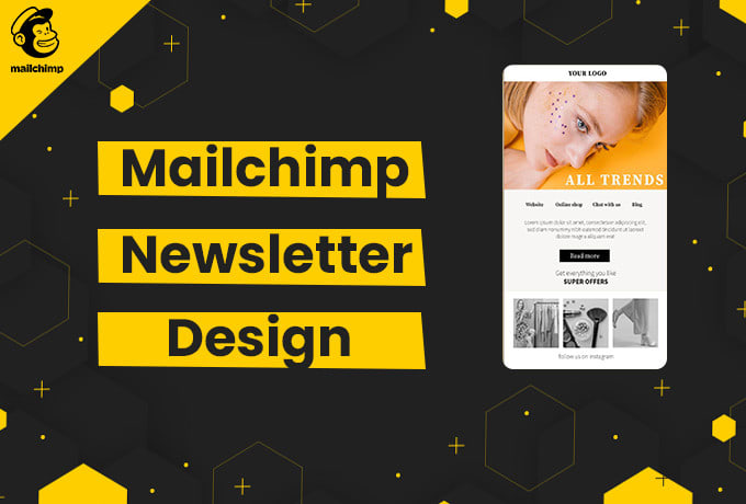 Gig Preview - Design responsive editable mailchimp email template