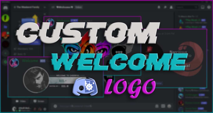 Gig Preview - Create a custom logo for welcome and banner discord server