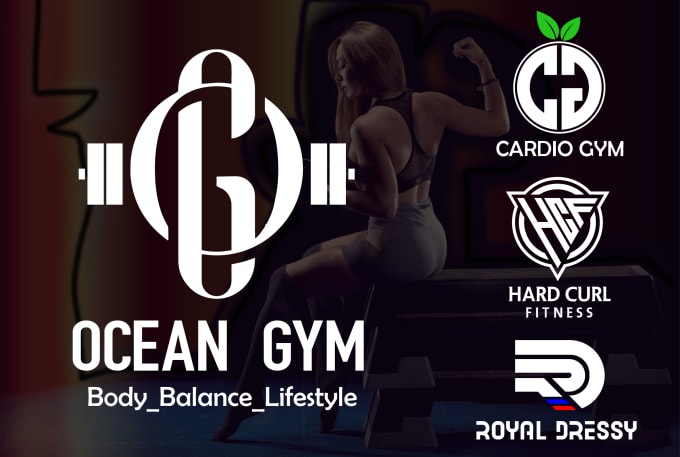 Bestseller - design gym and fitness logo with initial letter