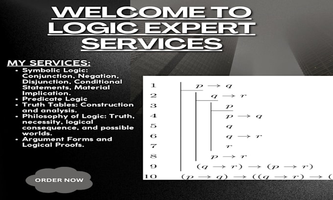 Gig Preview - Facilitate in philosophy, logic, symbolic logic, proofs, and predicate logic