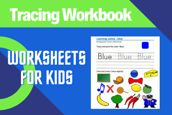 Gig Preview - Create worksheets for kindergarten kids