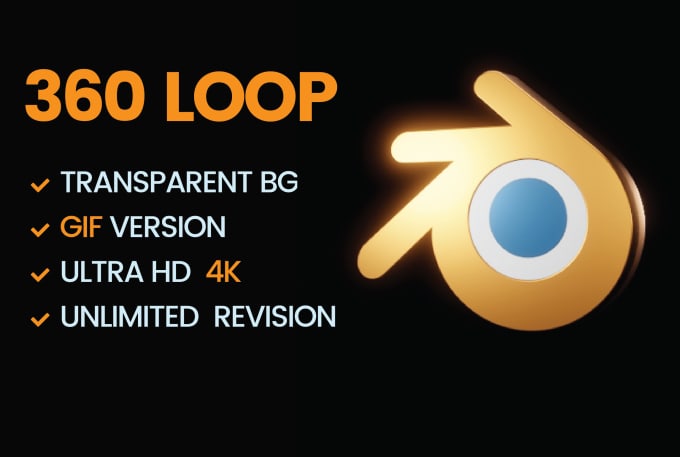 Gig Preview - Create 3d rotating logo animation spin loop transparent gif