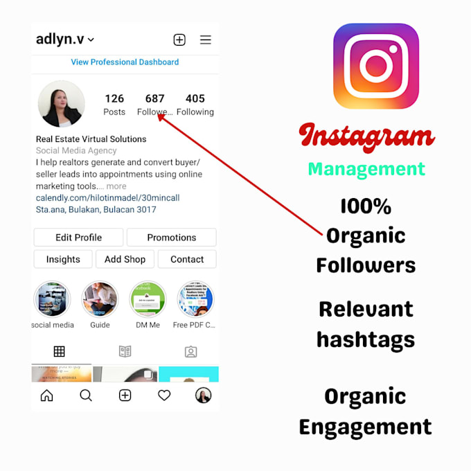 Gig Preview - Do instagram management, grow your followers