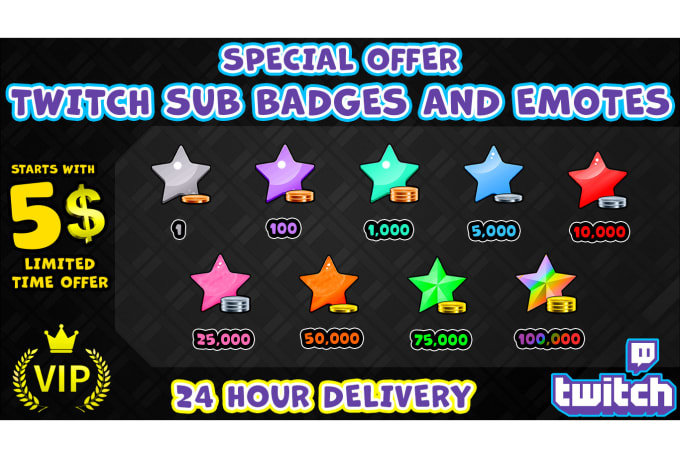 Gig Preview - Do twitch bit badges and bit emotes