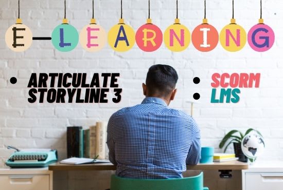 Gig Preview - Create lms compliant course in articulate storyline