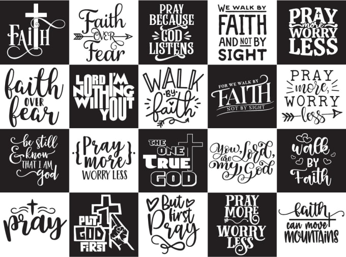 Gig Preview - Do gorgeous custom typography christian t shirt design