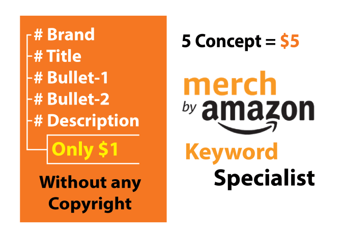 Gig Preview - Be your merch by amazon tshirt keyword specialist