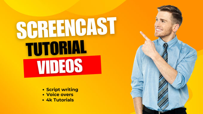 Gig Preview - Create screencast tutorial video or explainer video for your website or app