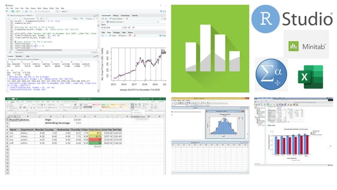 Gig Preview - Do statistical analysis using excel, minitab, r, spss