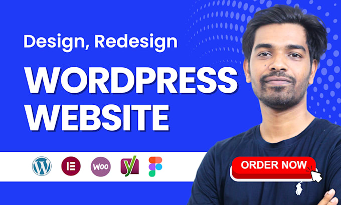 Gig Preview - Build wordpress website design, development, redesign or ecommerce website