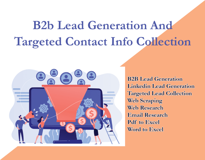 Gig Preview - Do b2b lead generation and targeted contact info collection