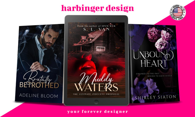 Gig Preview - Create your cozy or dark romance ebook and print book cover